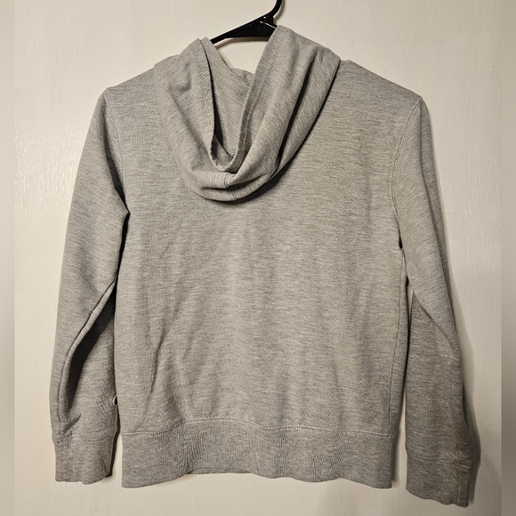 Boys Champion hooded sweatshirt gray with blue and white logo size Med - Picture 3 of 3